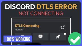 How To Fix DTLS Connecting Discord (Solved 2024)