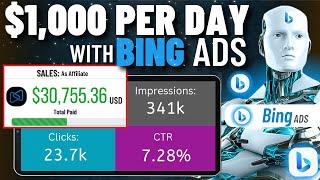 (NEW BING ADS!) Method To Make +$1,000 PER DAY With Digistore24 || Bing Ads Affiliate Marketing 2023