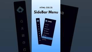 SideBar Menu Hover effect | HTML CSS