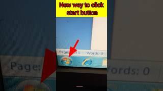 new way to click start button | #education #computer #shorts #subscribe #knowledge #trending #viral