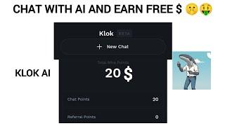 HOW TO EARN FREE 10$ DAILY WITH CHAT AI KLOK | GET FREE MIRA POINTS x KLOK AI | @Whamel