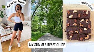 VLOG | New Workout Routine, Summer Reset Guide & Healthy Dessert Ideas | Annie Jaffrey