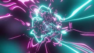 VJ LOOP NEON Pink Ice Blue Tunnel Abstract Background Video Simple Lines Pattern 4k Screensaver