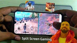 Play two games at same time on any android phone  split screen gaming