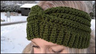 Crochet Headband with RIBBED Edge | EASY Crochet Ear warmers