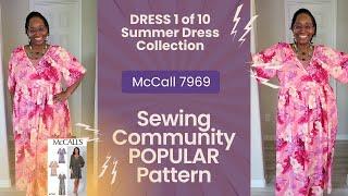 [795] Dress 1 of 10||McCall 7969 POPULAR Sewing Community Pattern||10pc Summer Dress Collection