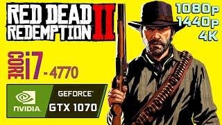 RED DEAD REDEMPTION 2 GTX 1070 | i7 4770 | 1080p, 1440p, 2160p Benchmarks