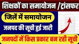 बेसिक शिक्षकों का समायोजन|Primary School Samayojan|UP Basic School Samayojan Transfer News|