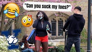 Inappropriate Conversations at Yale University  *Mask Prank*