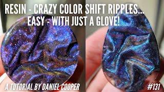 #131. Resin CRAZY Color Shift RIPPLE PENDANTS. A Tutorial by Daniel Cooper