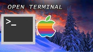 How to open Terminal Utility on Mac