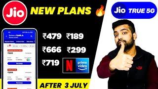 Jio All New Plans After Price Hike ️ Unlimited 5G, OTT ️ Jio New Recharge Plans 2024