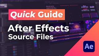 How to Use After Effects Source Files from Nerd or Die