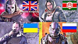 Call of Duty: Warzone - ALL Operators Nationality [2020 - 2023]