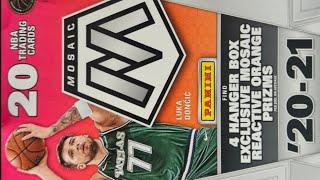 2020-21 Panini Mosaic NBA Basketball 20-Card Hanger Box Opening - RC Auto Hit!