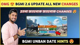  Bgmi Unban Date Hints ! | Bgmi 2.6 New Update Top Changes & Features