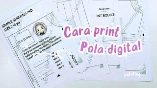 Cara Print Pola digital Handmade by eve