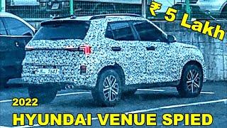 2022 Hyundai Venue SUV Spied With New LED Tail Lamps | Launch Date & Price Details