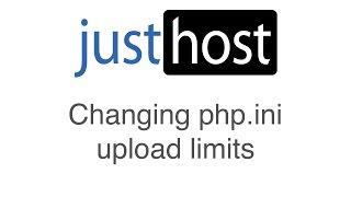 Changing the upload limit in php.ini file.