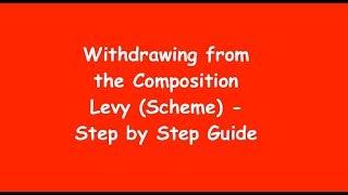 Withdrawing from the Composition Levy, How to Leave from composition scheme