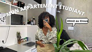 MON APPARTEMENT TOUR ÉTUDIANT | 20m2 bien mignon au Crous