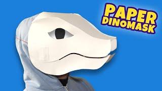 Easy Paper DinoMask. How to make Paper DinoMask