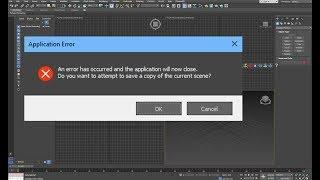How to Fix the 3ds Max (2018) Crash on startup error