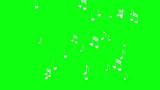 Musical Notes Effect Green Screen