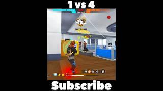 1 vs 4 clutch  tonde new video  #shorts #shortsfeed #freefire #tondegamer