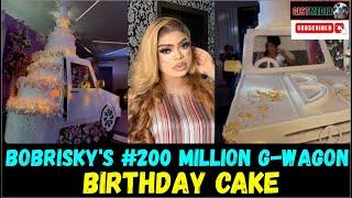 Bobrisky's ₦200 Million G-Wagon Birthday Cake that Got People Talking