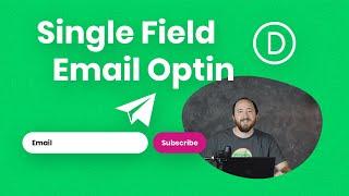 How To Create A Single Field Divi Email Optin Module