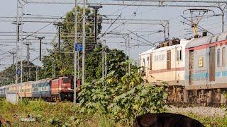 Epic Clash between GZB WAP7 & SRC WAP4 | ASR - NTSK Exp meets GHY-SMVT Tri Weekly Exp | NFR