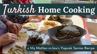 My Mother-in-law's Traditional Turkish Food | Yaprak Sarma & Baklava | Life Lately in Turkey