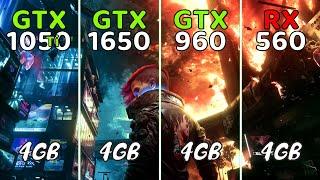 GTX 1050 Ti vs GTX 1650 vs GTX 960 (4GB) vs RX 560 | Battle Of Nvidia GPUs