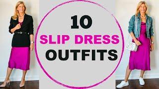 10 Cute Slip Dress Outfits for Work or Play