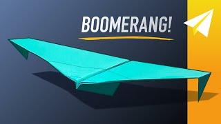 BOOMERANG PAPER AIRPLANE! How to Make a Plane that Flies Back to You — Looper by Will Barron