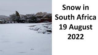 Snow in South Africa 19 August 2022 (Mpumalanga)