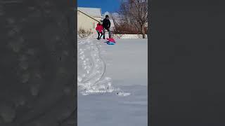 #usa #kidsvideo #kidsfun #snow #snowsledding #snowslide