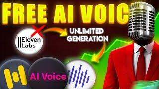 3 LIFETIME FREE AI Voice Generator Tools THAT BEAT Elevenlabs