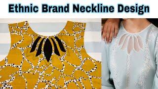 Ethnic neck design cutting and stitching | New neck design 2024