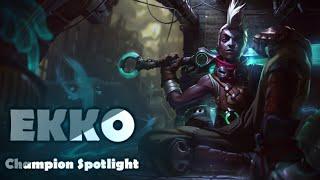 League of Legends: Ekko First Look Champion Spotlight - Guide (new champion)