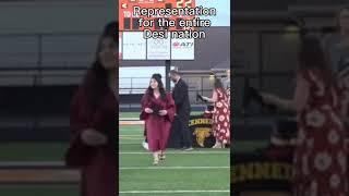 14 year-old Indian student touches U.S. principal's feet at graduation