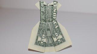 Dollar Origami: Dress | 1Dollar | Easy tutorials and how to's for everyone #Urbanskills