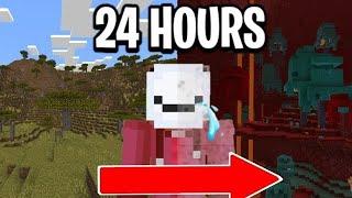 Playing Minecraft 1.21 Hardcore for 24 HOURS Straight! [FULL MOVIE]