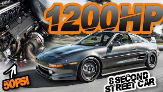 FASTEST MR2 Ever! 1200HP Turbo Honda Powered MR2 CRUSHES MPH RECORD! (180MPH Street Car)