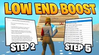 Best FPS BOOST For Low End PC´s in Fortnite  (4-8GB RAM)