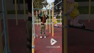 Pullup with elastic band goes wrong || Viral Video UK