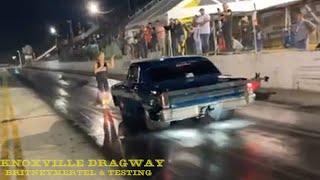 JJ's arm drop | Britney Mertel & testing Knoxville Dragway #jjsarmdrop #mso