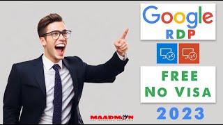 بدون فيزا من شركة جوجل free rdp 2023 مجاني "Free Google Rdp"