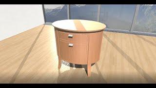 Disassembling Sidetable - Item Pack 1 - Disassembly 3D